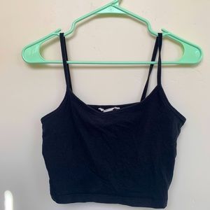 Basic Black Crop Top